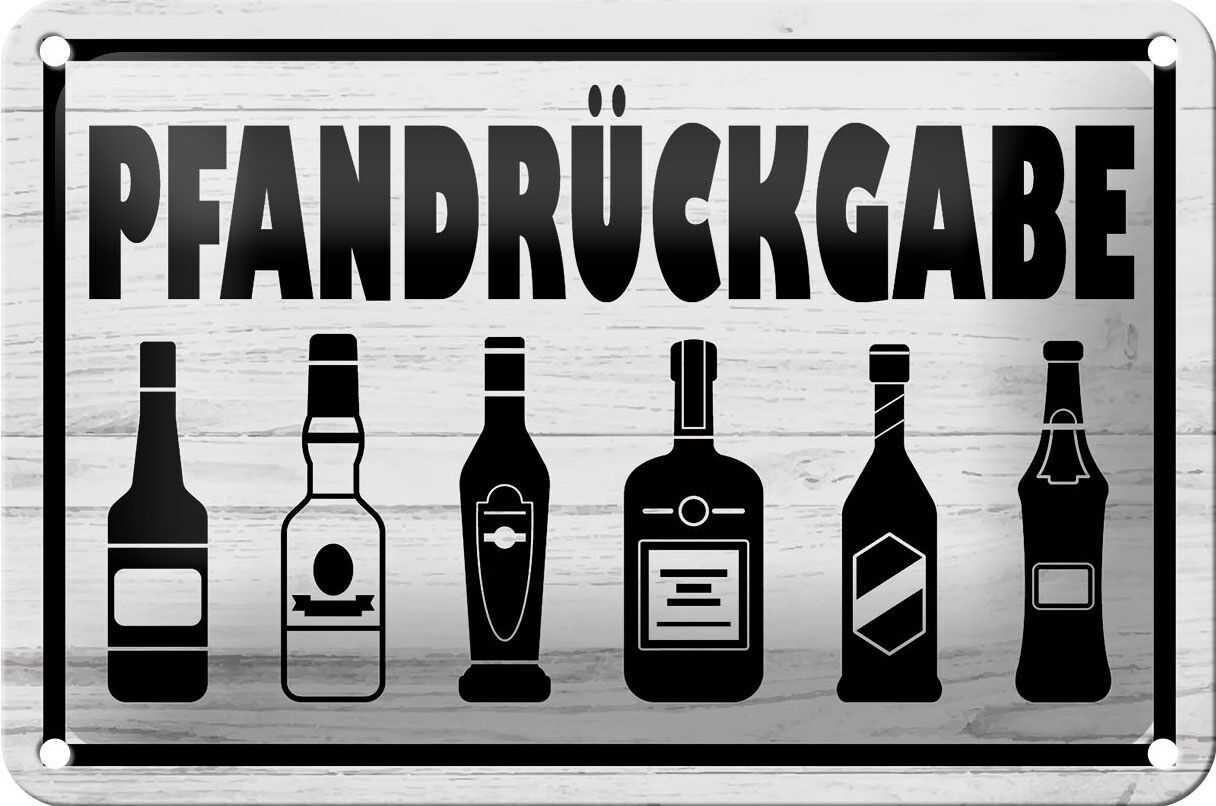 Targa in metallo nota 18x12 cm decorazione restituzione deposito