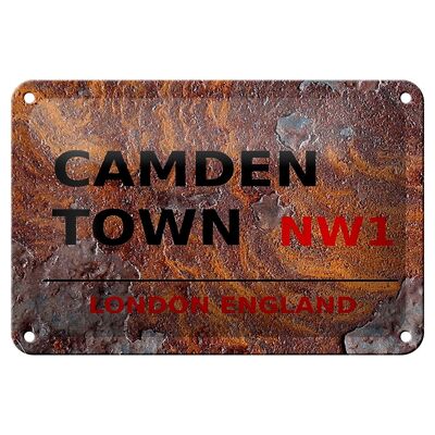Blechschild London 18x12cm England Camden Town NW1 Dekoration