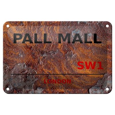 Metal sign London 18x12cm Pall Mall SW1 wall decoration