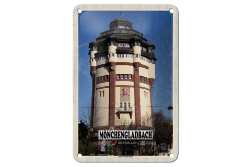 Blechschild Städte Mönchengladbach Neuer Wasserturm 12x18cm Schild