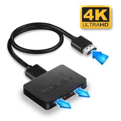 Répartiteur HDMI 1 entrée 2 sorties 4K – Extendeur HDMI