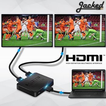 Répartiteur HDMI 1 entrée 2 sorties 4K – Extendeur HDMI 2