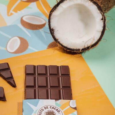Fruto de Cacao Tavoletta di cioccolato al latte e cocco 70%