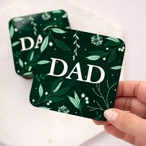 Dad Leaf Coaster