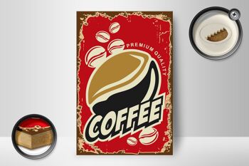 Panneau en bois rétro 12x18 cm café qualité premium décoration café 2