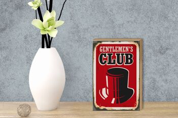 Panneau en bois rétro 12x18cm, décoration pour hommes du Gentlemen's Club 3
