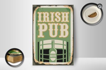 Panneau en bois rétro 12x18 cm, bière de pub irlandais, décoration de bière 2