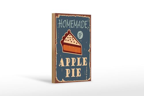Holzschild Kuchen 12x18cm Homemade Apple Pie (Apfelkuchen)