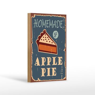Holzschild Kuchen 12x18cm Homemade Apple Pie (Apfelkuchen)