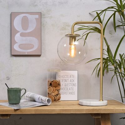 WARSAW table lamp clear