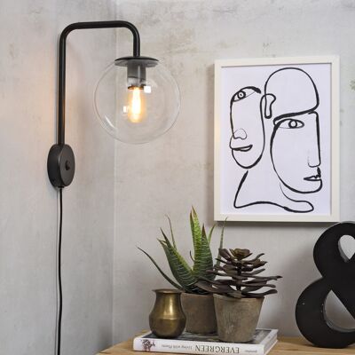 WARSAW wall lamp clear
