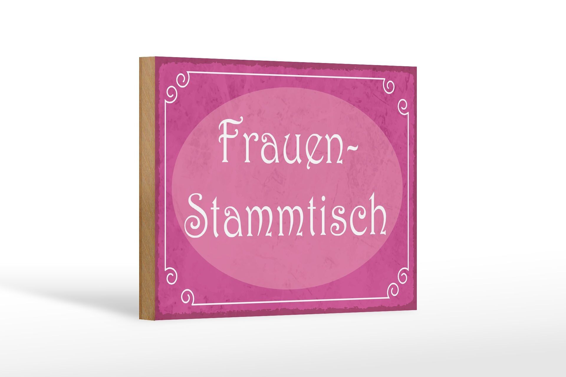 Supporto da tavolo per cartello in legno 18x12 cm, decorazione da tavolo regolare da donna