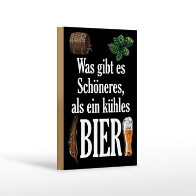 Holzschild Spruch 12x18 cm was schöneres als kühles Bier Dekoration