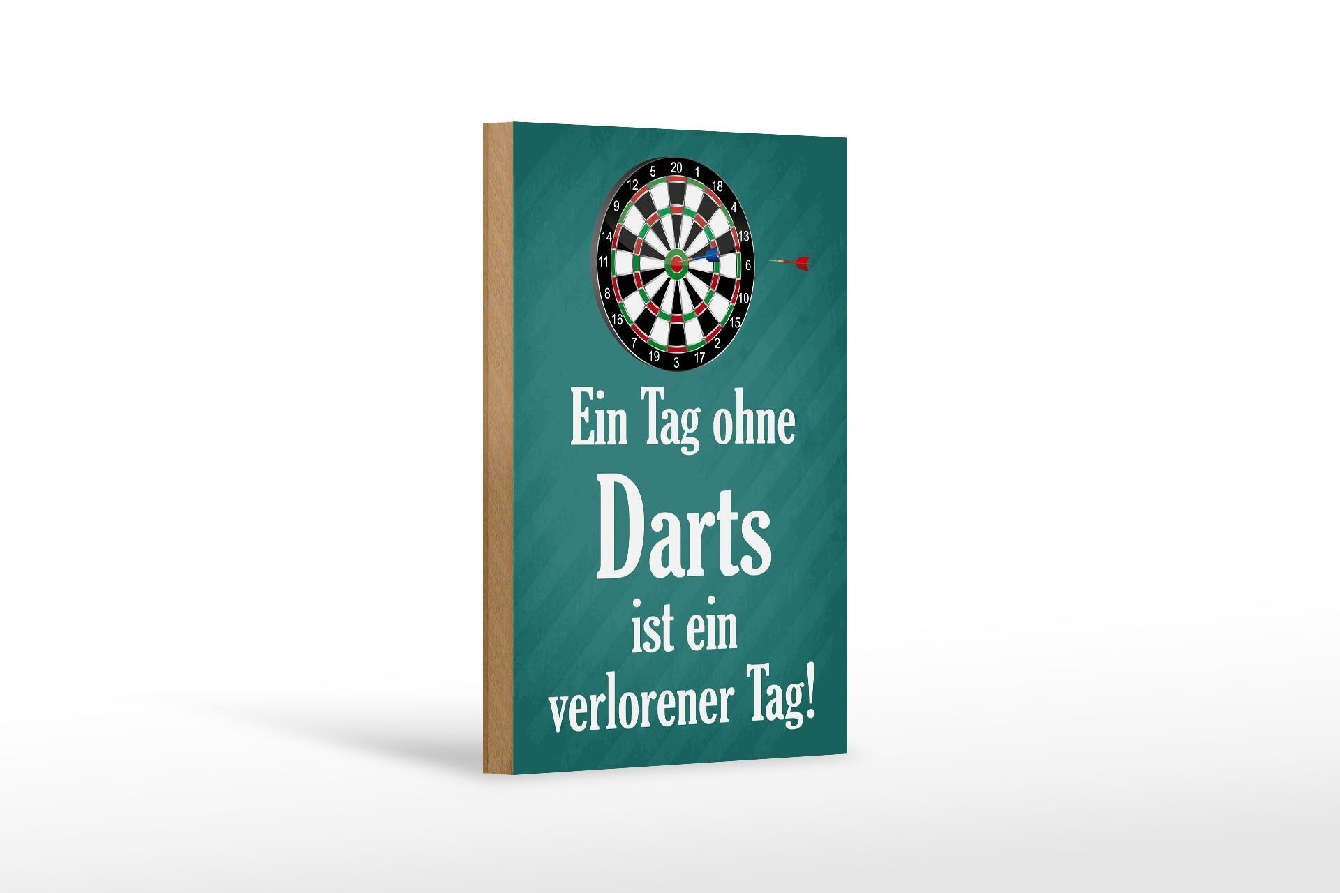 Cartello in legno con scritta 12x18 cm Giorno senza freccette decorazione giorno perduto