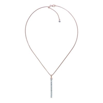 Tamsui Blue Topaz Necklace, 18ct Rose Gold Plated Vermeil