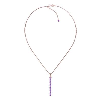 Wanli Amethyst Necklace, 18ct Rose Gold Plated Vermeil