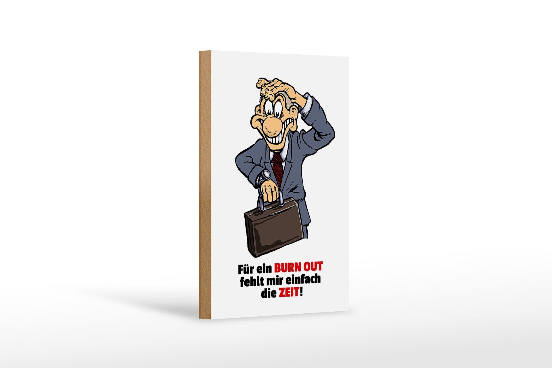 Cartello in legno con scritta 12x18 cm Non ho tempo per le decorazioni devorate