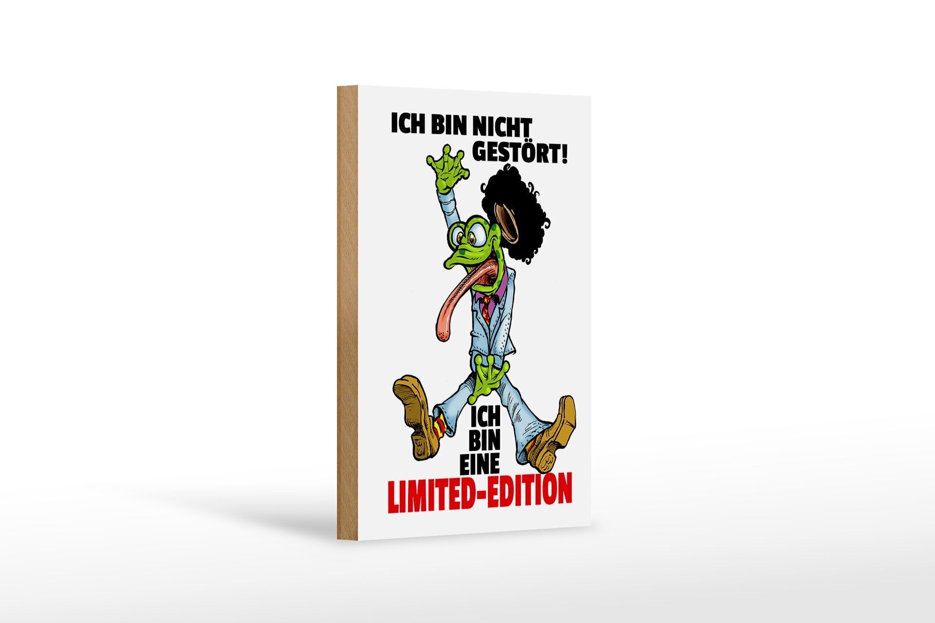 Cartello in legno Non disturbato, cartello decorativo da parete in edizione limitata 12x18