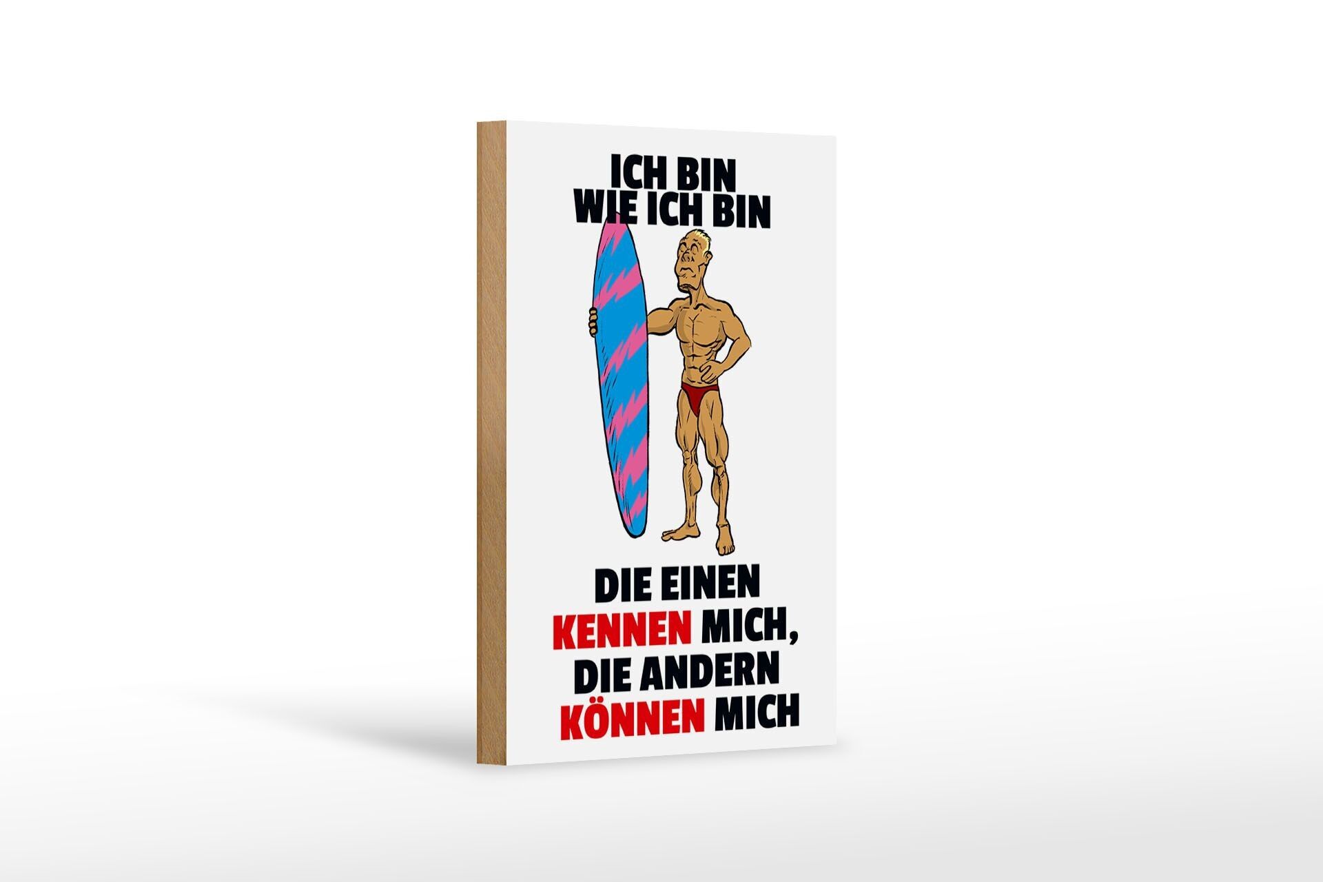 Cartello in legno con scritta 12x18 cm uno mi conosce, gli altri possono conoscermi