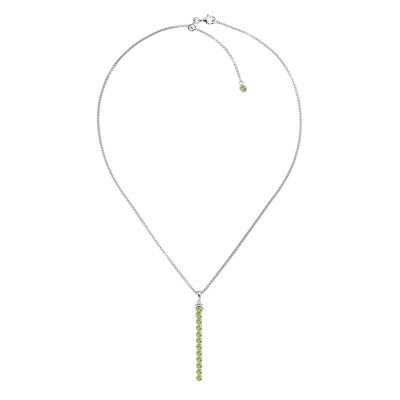 Pinglin Peridot Necklace, Sterling Silver