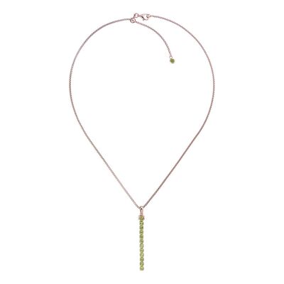 Pinglin Peridot Necklace, 18ct Rose Gold Plated Vermeil