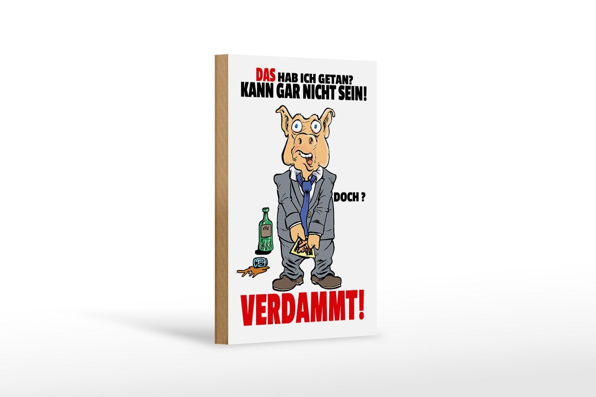 Cartello in legno con scritta 12x18 cm Questo è quello che ho fatto, non può essere