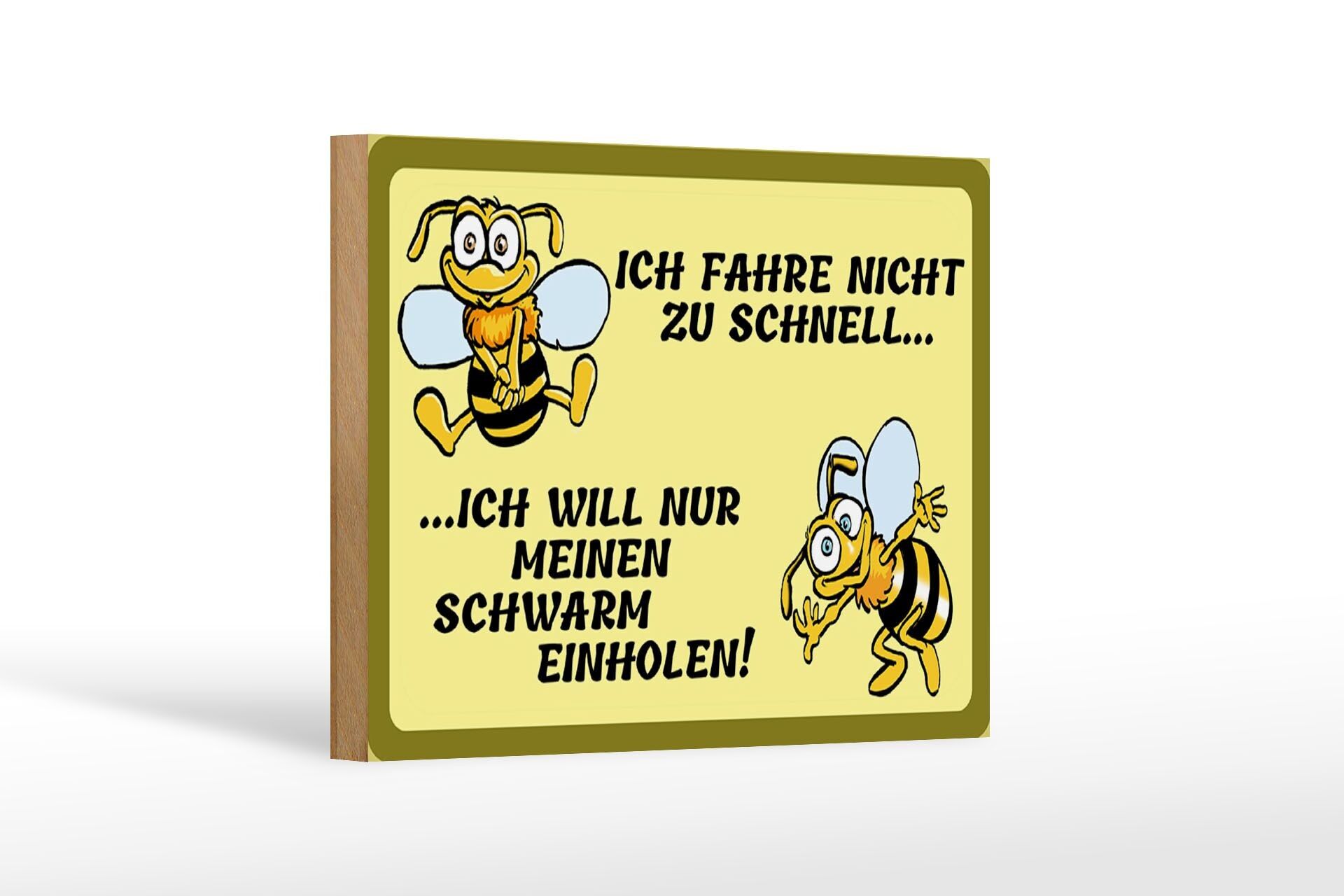 Cartello in legno con scritta 18x12 cm Non guido troppo veloce decorazione