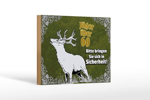 Holzschild Jäger 18x12 cm über 60 bringen Sie sich in Dekoration