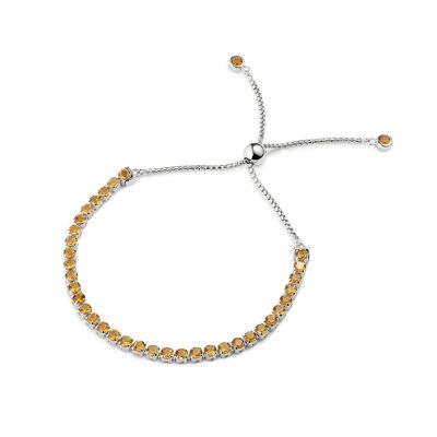 Beitou Citrine Bracelet, Sterling Silver