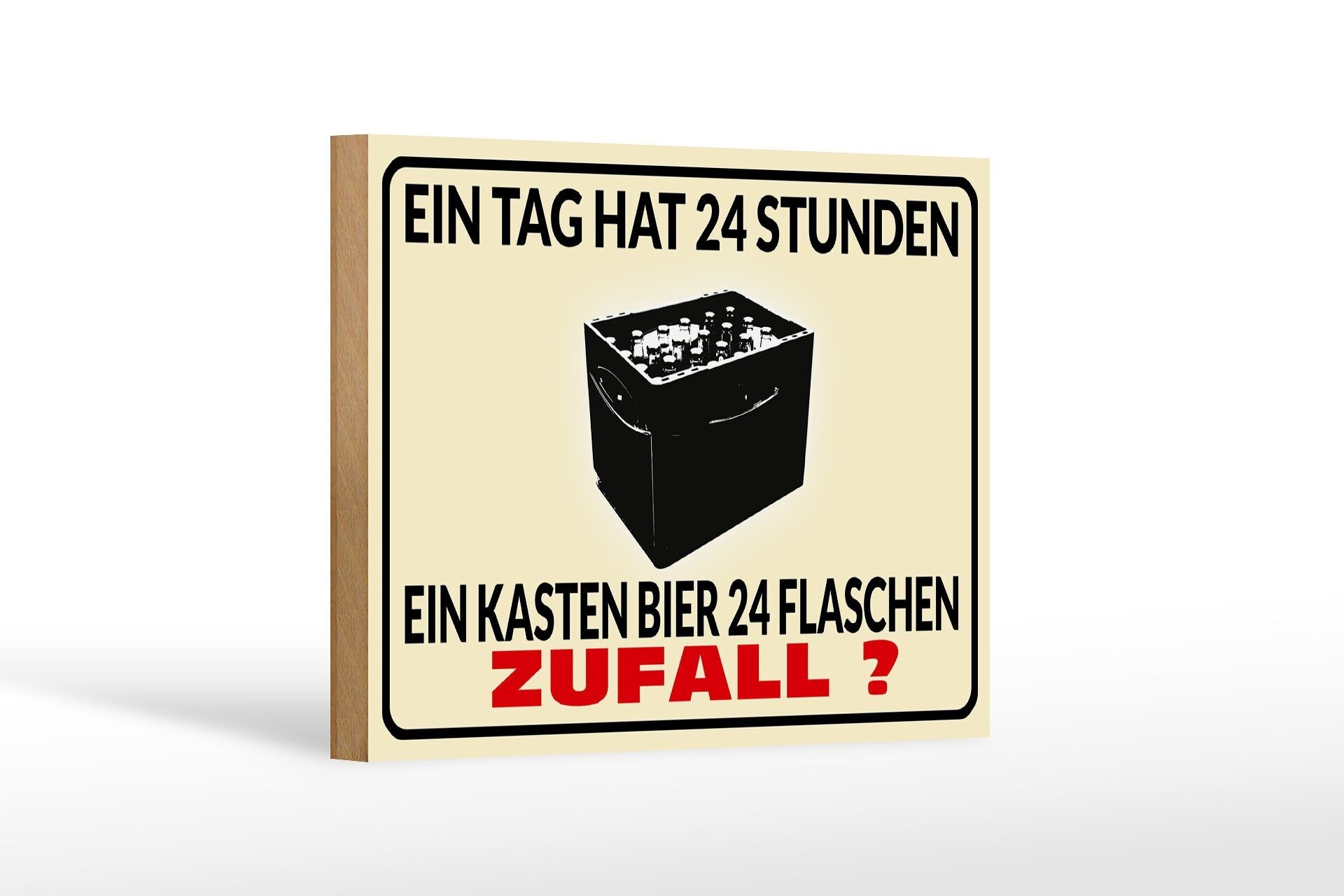 Cartello in legno 18x12 cm decorazione un giorno 24 ore birra 24 bottiglie