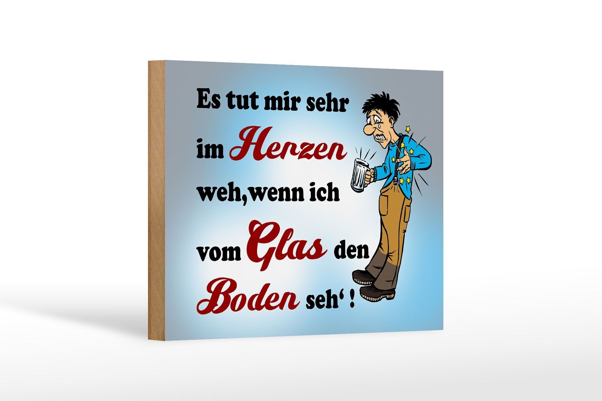 Cartello in legno con scritta 18x12 cm fa male quando si vede la decorazione del pavimento in vetro