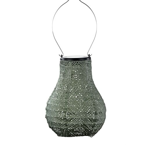 Sustainable Led Lantern Garden Decoration Topaze Bulb - 16 cm - Sage Green