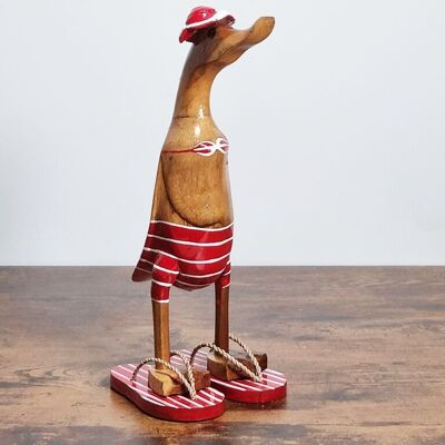 Duck teak red bikini height 25 cm