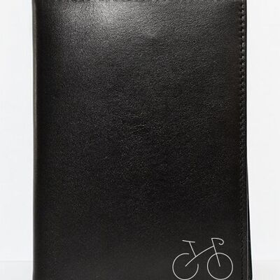 Passport cover "Road bike" genuine leather