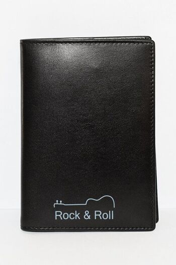 Housse de passeport "Rock & Roll", étui à passeport en cuir véritable 7