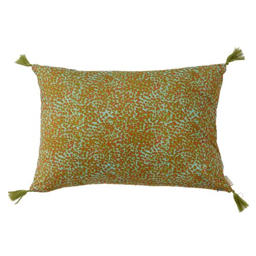 Housse De Coussin Savane Blue Green