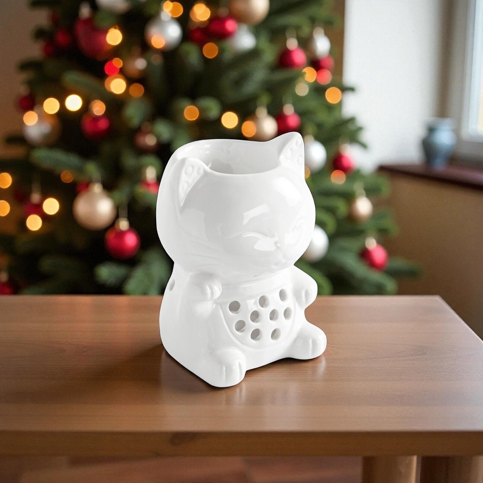 Céramy Tommy Parfümbrenner – Kerzenhalter aus lackierter Keramik – Diffusion von Duftwachs, ätherischen Ölen – dekorative Geschenkidee