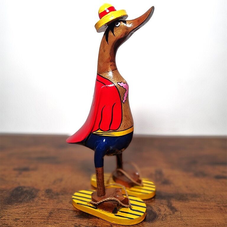 Anatra in teak monopezzo 25 cm