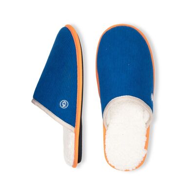 Corduroy slippers Electric blue