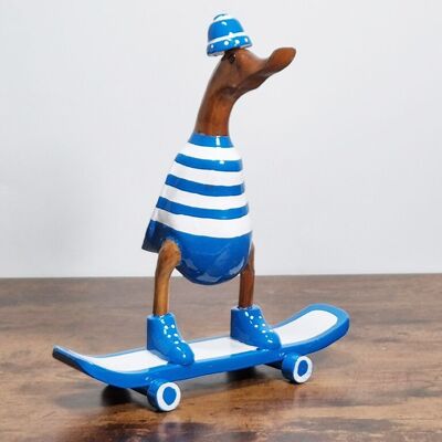 Anatra da skate in teak 25 cm