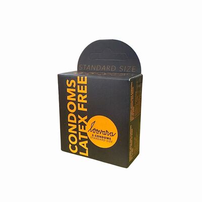 Condom Latex Free Pack of 3 CONDOMS LATEX FREE STANDARD SIZE