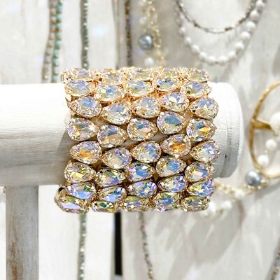 High quality K9 crystal bracelet - Honey - Drop shape
