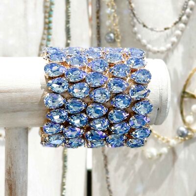 High Quality K9 Crystal Bracelet - Blue - Drop Shape
