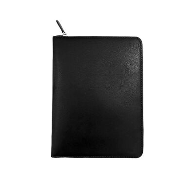 A5 Note Holder in Recycled Leather - INE COMPANION BLACK