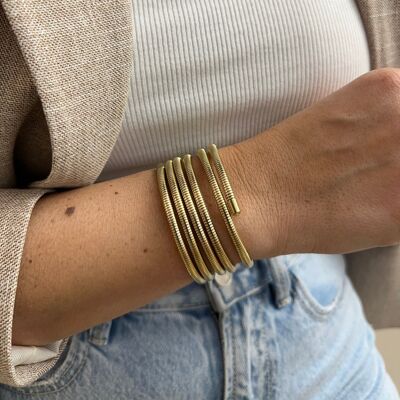 Allone - multiturn bracelet - gold or silver