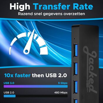 Répartiteur USB pour ordinateur portable – hub USB 3.0 répartiteur USB – hub USB 4 ports – station d'accueil USB multiport 3