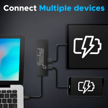 Répartiteur USB pour ordinateur portable – hub USB 3.0 répartiteur USB – hub USB 4 ports – station d'accueil USB multiport 6