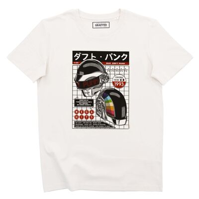 T-shirt Daft Punk Japan - T-shirt dal design musicale retrò
