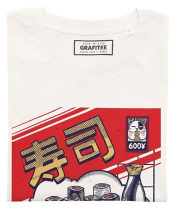 T-shirt Un Rêve de Sushi - Tee-shirt Nourriture Japon Chat 2
