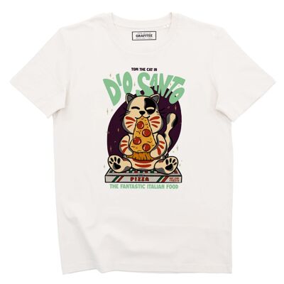 Dio Santo T-Shirt – Italienisches Film-Pizza-Katzen-T-Shirt
